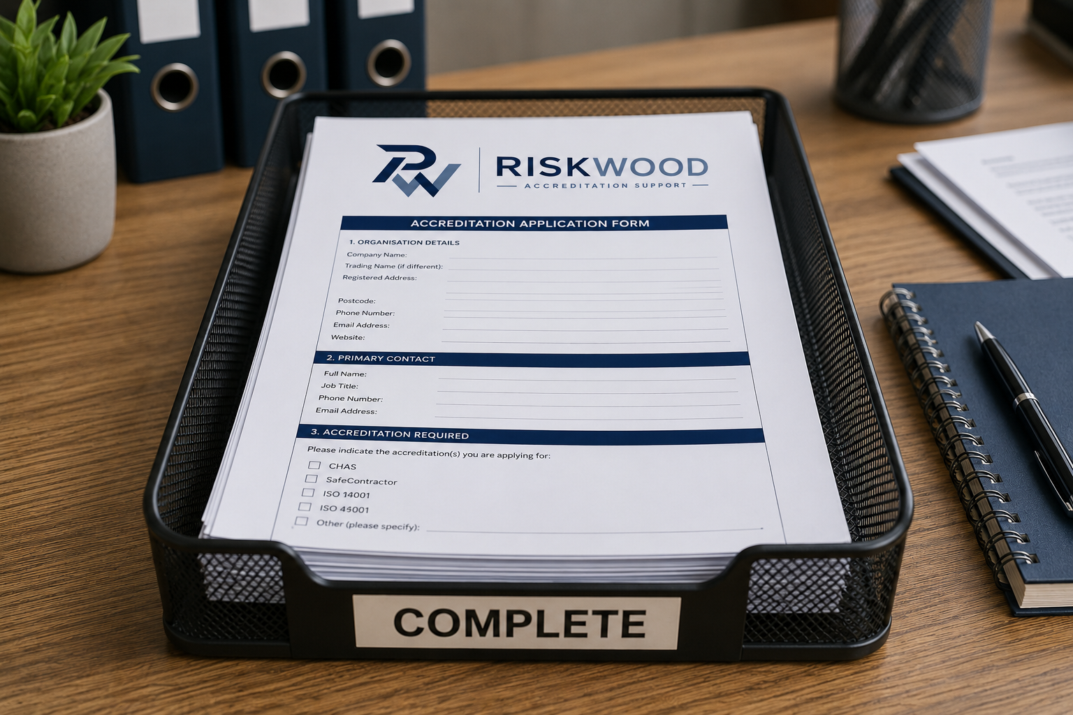 Riskwood consulting team in discussion
